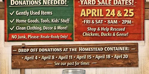 Spring Yard Sale