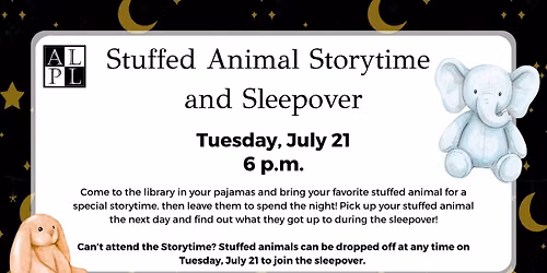 Stuffed Animal Storytime and Sleepover
