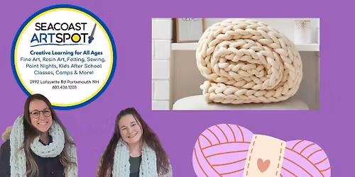 Chunky Knitting! Make a scarf or start a blanket! $42