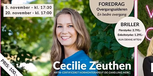 Overgangsalder og Brillek\u00f8b - Kan det kombineres ?