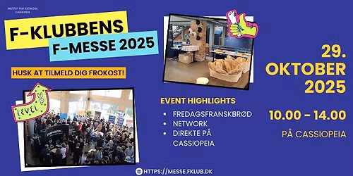 F-Messe 2025 \u2013 Den hyggeligeste jobmesse, for alle!