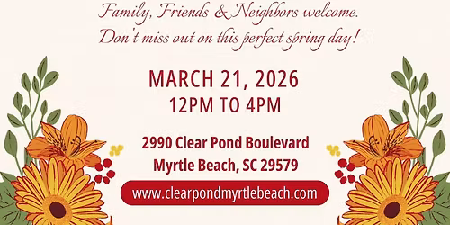 The OFFICIAL 2026 Clear Pond Springtime Market and Festival 