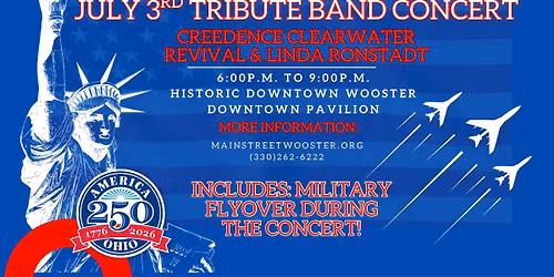 July 3rd Tribute Band Concert!