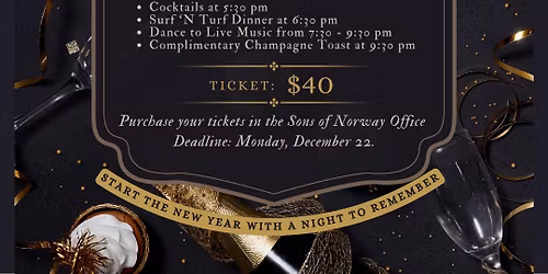 New Year's Eve Celebration at the Sons of Norway