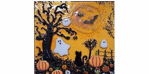 Enchanted Halloween Garden \u2013 Fused Glass