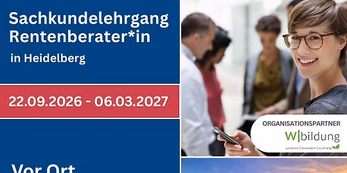 Sachkundelehrgang Rentenberater*in - HEIDELBERG 2026\/2027