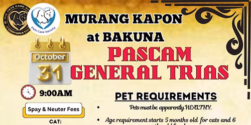 MURANG KAPON AT BAKUNA PARA SA ASO AT PUSA