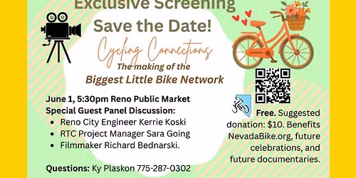 Cycling Connections Screening to Be Held at Reno Public Market