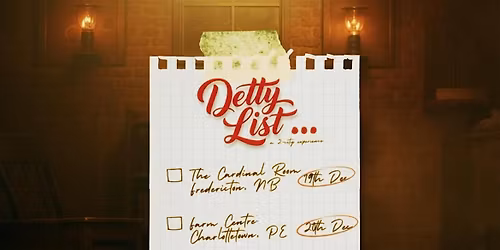 DETTY LIST : FREDERICTON