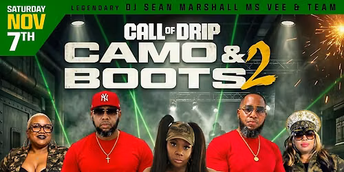 CAMOFLAUGE AND BOOTS EVENT