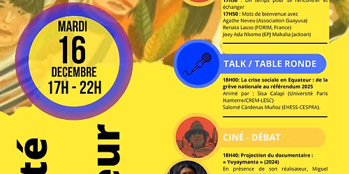 \u00c9quateur \u2013 Soir\u00e9e de solidarit\u00e9