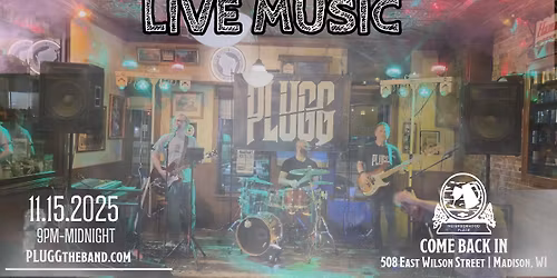 Move and Groove with PLUGG at Come Back In