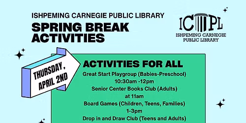 Spring Break Board Games and More!