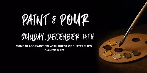 Paint & Pour - Wine Glass Painting