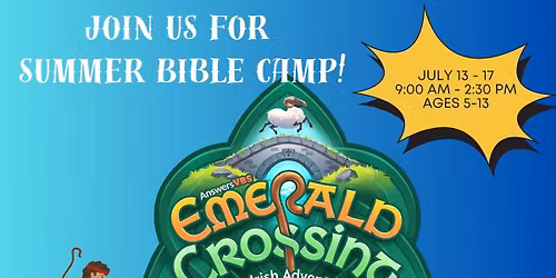 2026 Summer Bible Camp: Emerald Crossing \u2618\ufe0f\ud83d\udc11