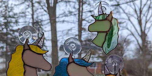 Stained Glass Class -Unicorns& Owls. Beginners Welcome!