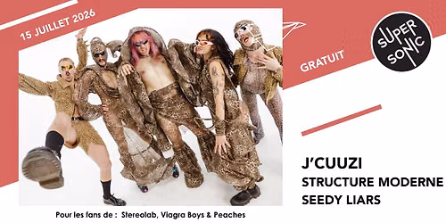 J'Cuuzi \u2022 Structure Moderne + Blind Test La Route Du Rock \/ Supersonic (Free entry)