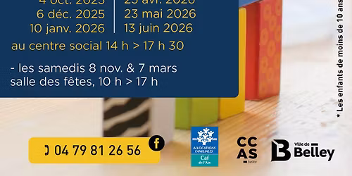 LUDOTHEQUE - SALLE DES FETES DE BELLEY