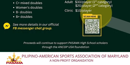 PASAMA ACE FOR A CAUSE 2026 Summer Tennis Tournament