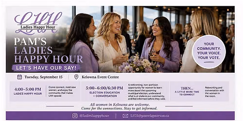 Pam's Ladies Happy Hour & Election Education