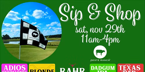 Sip & Shop with Rahr @ Oeste Ranch Golf Course