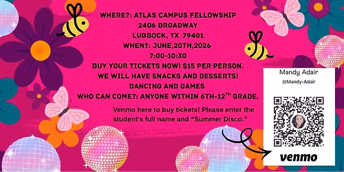 Lubbock area 6th-12th Summer Dance!
