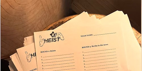 HEIST pub quiz