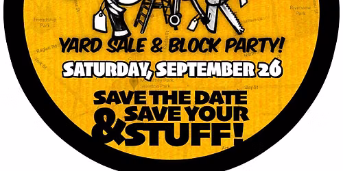 2nd Annual Skeleton Park Yard Sale & Street Party