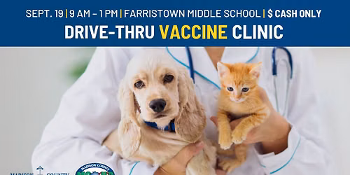 Fall 2026 Drive-Thru Pet Vaccine Clinic