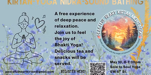 Kirtan, Yoga Nidra, and Sound Bathing in Albany