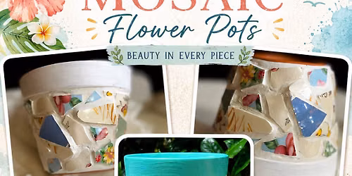 W&P Mosaic Flower Pots at Nosh!