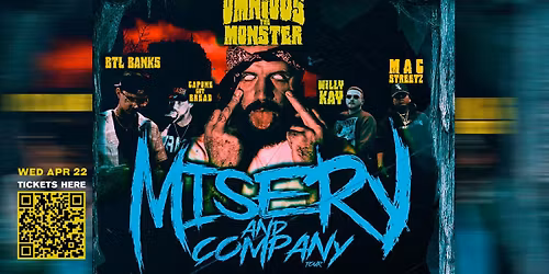 Ominous the Monster & more, live in West Chicago at The WC Social Club!