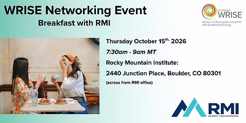 WRISE Networking Breakfast with RMI