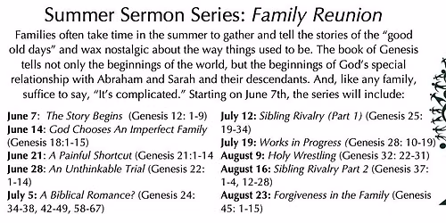 Summer Sermon Series: Family Reunion