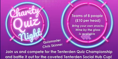 CHARITY QUIZ NIGHT 9 JANUARY 2026