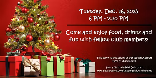 Ocean Addicts Dive Club Christmas Party