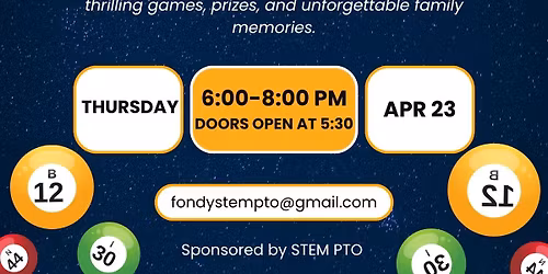 Spring Stem Academy Bingo Night