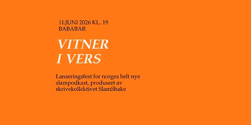 Lanseringsfest for podkasten Vitner i vers \ud83c\udf1f