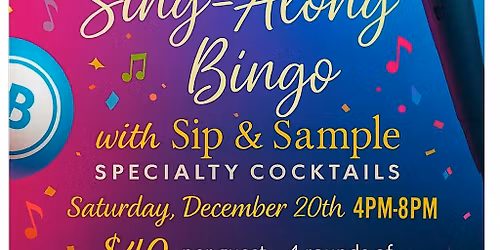 R&B Sing-Along Bingo