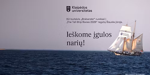 Renkama \u012fgula | Tall Ships Races regata \u0160iaur\u0117s j\u016broje 