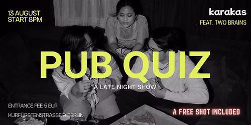 English Pub Quiz - The Late Night Show