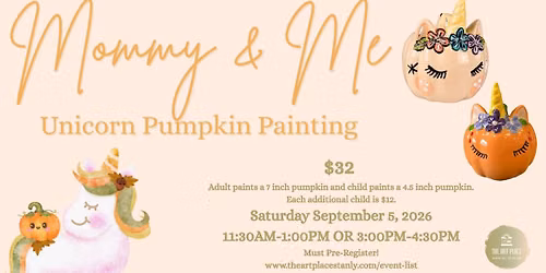 Mommy & Me Unicorn Pumpkin Afternoon Session