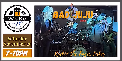 WeBe Brewing Post Thanksgiving Rock And Roll Party with Bad JuJu
