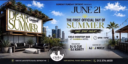 Dear Summer 2026 @ Cielo Rooftop