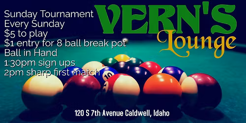 Vern's Sunday Pool Tournament