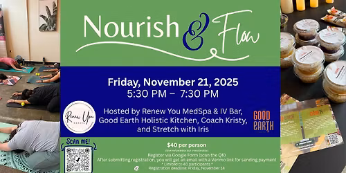 Nourish & Flow \u2013 An Evening of Wellness & Connection