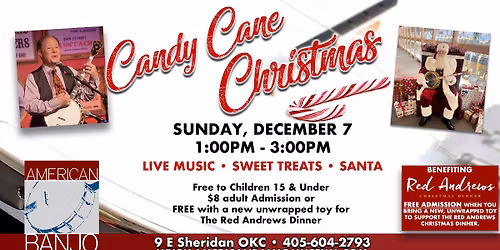 Candy Cane Christmas at the American Banjo Museum!