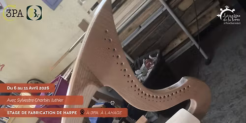 Stage de fabrication de harpe - Avec Sylvestre Charbin, luthier