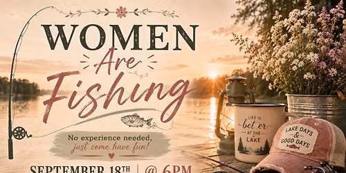 Women Are Fishing at Meadow Lake Park