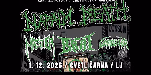 1.12. Napalm Death - Campaign for Musical Destruction 2026